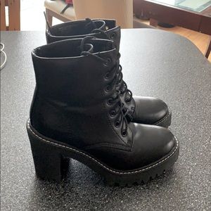 Madden Girl Archie Platform Combat Boots